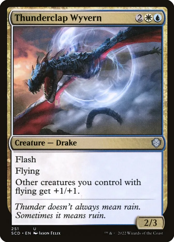 2022 Starter Commander Decks Thunderclap Wyvern #251 uncommon card image