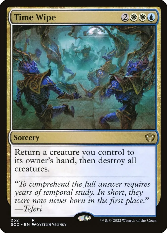 2022 Starter Commander Decks Time Wipe rare #252 rare card image