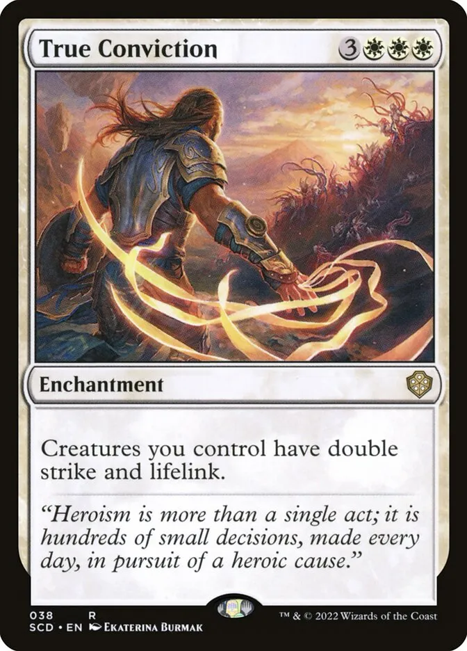 2022 Starter Commander Decks True Conviction rare #38 rare card image
