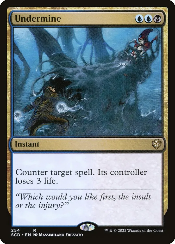 2022 Starter Commander Decks Undermine rare #254 rare card image