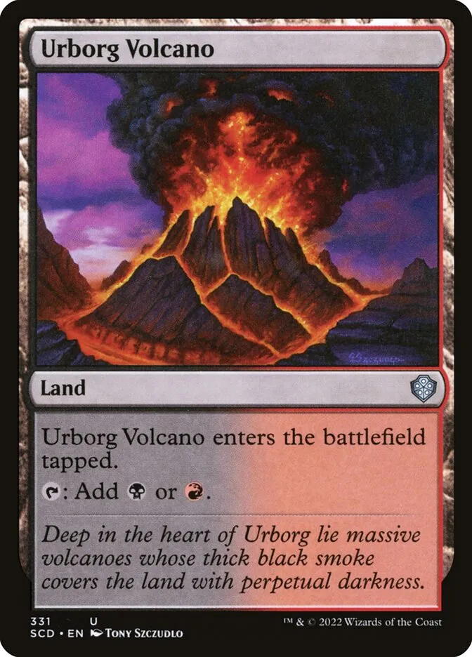 2022 Starter Commander Decks Urborg Volcano #331 uncommon card image