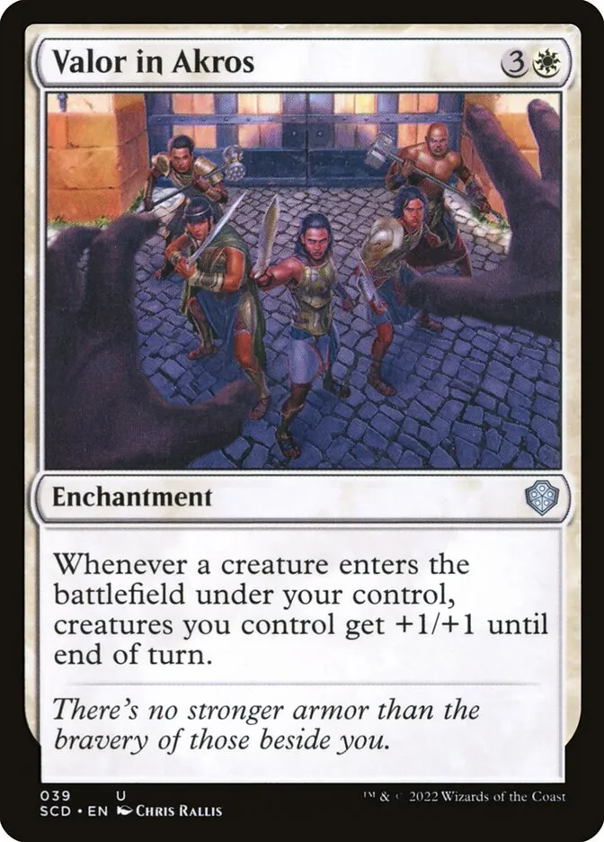 2022 Starter Commander Decks Valor in Akros uncommon #39 uncommon card image