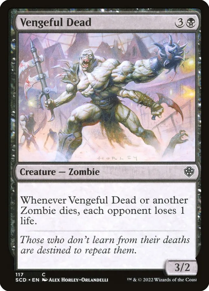 2022 Starter Commander Decks Vengeful Dead common #117 common card image