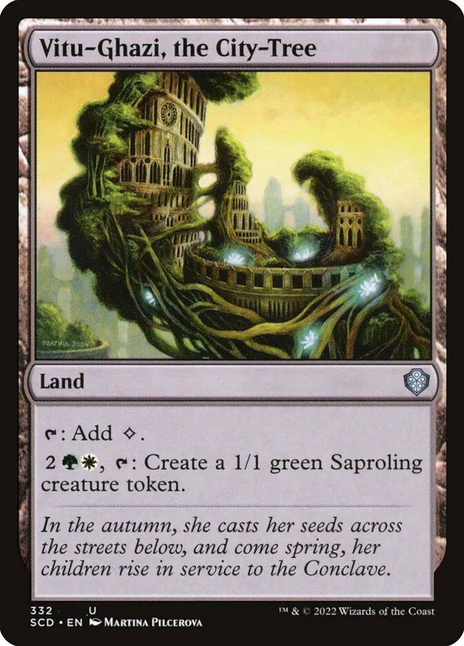 2022 Starter Commander Decks Vitu-Ghazi, the City-Tree #332 uncommon card image