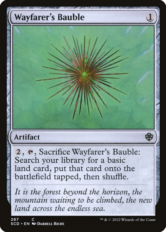 2022 Starter Commander Decks Wayfarer's Bauble common #287 common card image