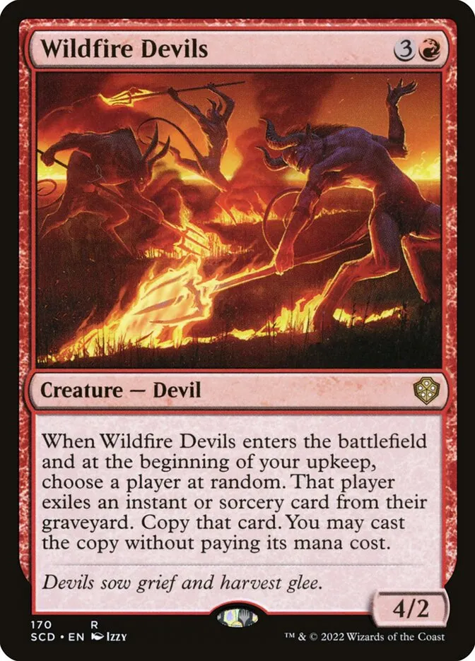 2022 Starter Commander Decks Wildfire Devils rare #170 rare card image