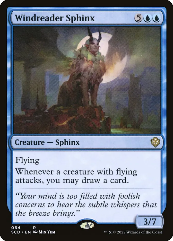 2022 Starter Commander Decks Windreader Sphinx rare #64 rare card image
