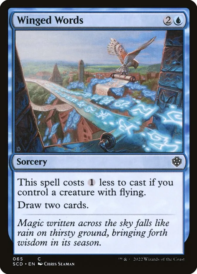 2022 Starter Commander Decks Winged Words common #65 common card image