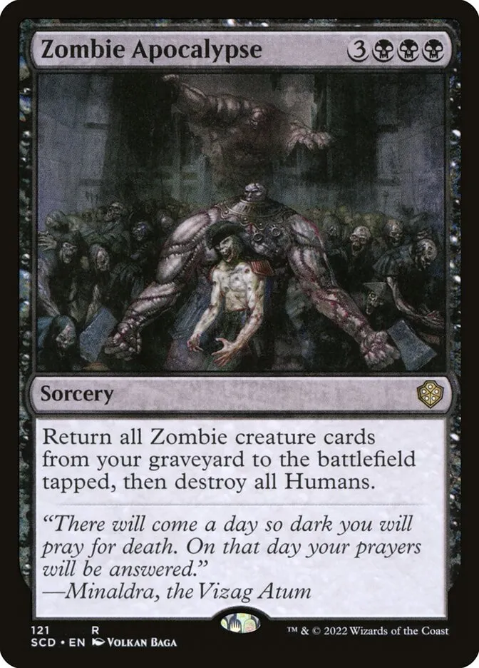 2022 Starter Commander Decks Zombie Apocalypse #121 rare card image