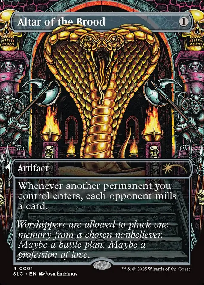 2022 Secret Lair Countdown Altar of the Brood rare #1 rare card image