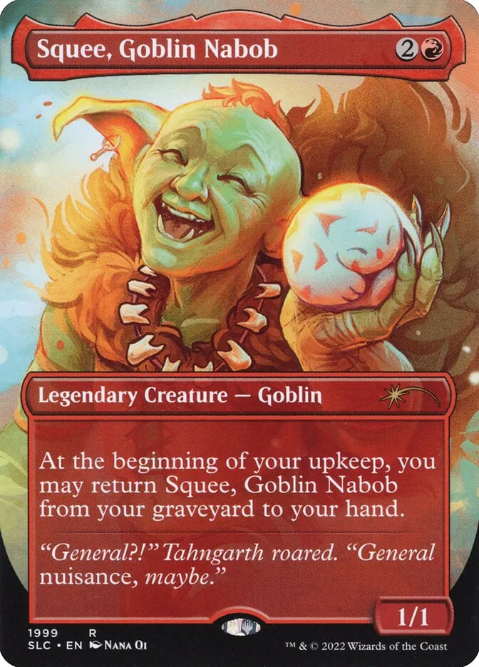 2022 Secret Lair Countdown Squee, Goblin Nabob rare #1999 rare card image