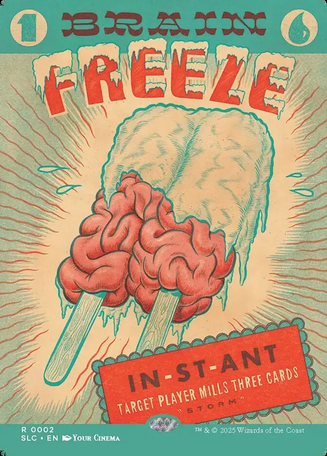 2022 Secret Lair Countdown Brain Freeze rare #2 rare card image