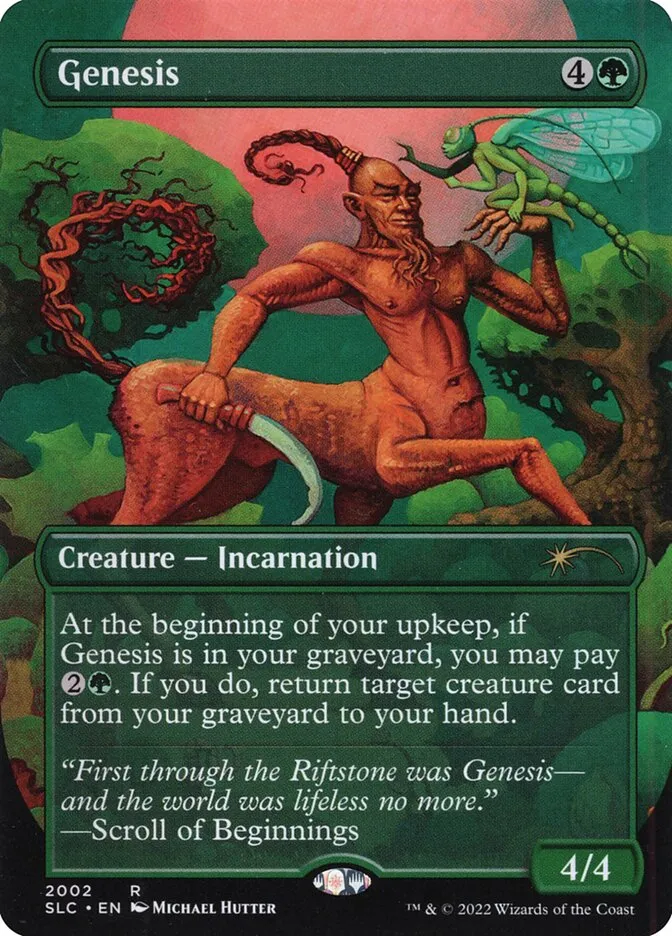 2022 Secret Lair Countdown Genesis rare #2002 rare card image