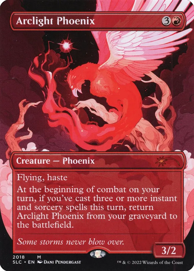 2022 Secret Lair Countdown Arclight Phoenix mythic #2018 mythic card image