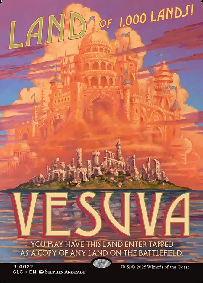 2022 Secret Lair Countdown Vesuva rare #22 rare card image