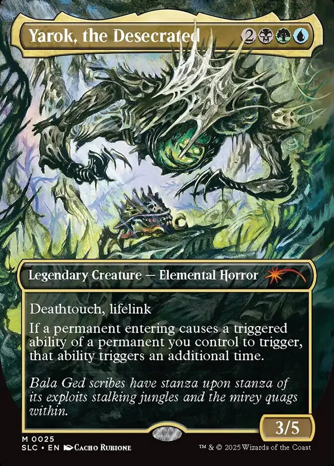 2022 Secret Lair Countdown Yarok, the Desecrated mythic #25 mythic card image