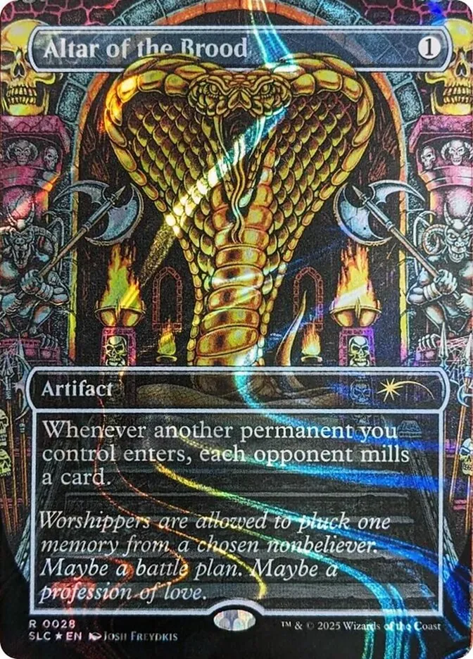 2022 Secret Lair Countdown Altar of the Brood rare #28 rare card image