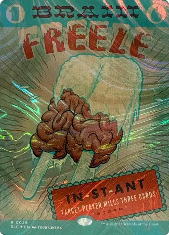 2022 Secret Lair Countdown Brain Freeze rare #29 rare card image
