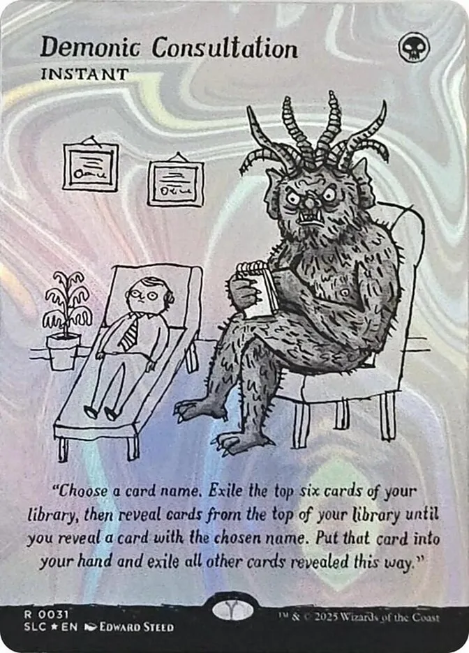 2022 Secret Lair Countdown Demonic Consultation rare #31 rare card image