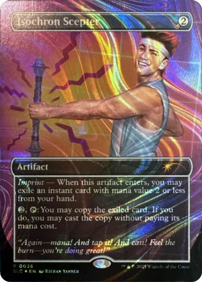 2022 Secret Lair Countdown Isochron Scepter rare #36 rare card image