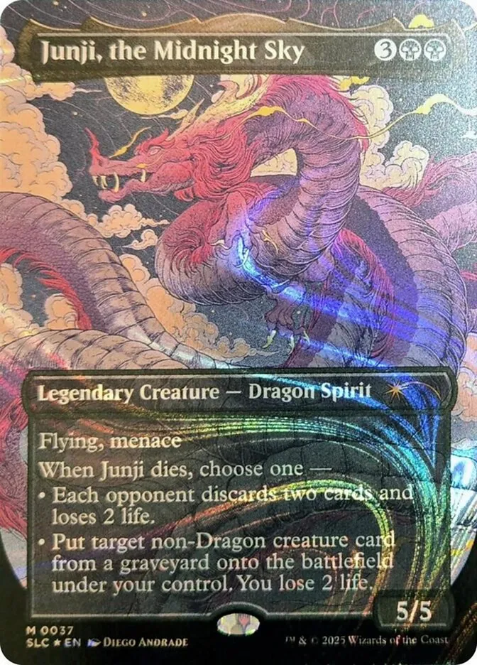 2022 Secret Lair Countdown Junji, the Midnight Sky mythic #37 mythic card image