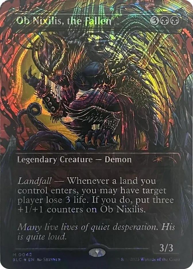2022 Secret Lair Countdown Ob Nixilis, the Fallen mythic #42 mythic card image