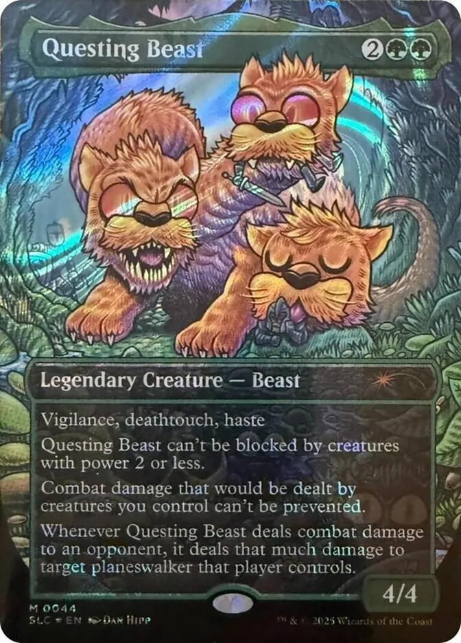 2022 Secret Lair Countdown Questing Beast mythic #44 mythic card image