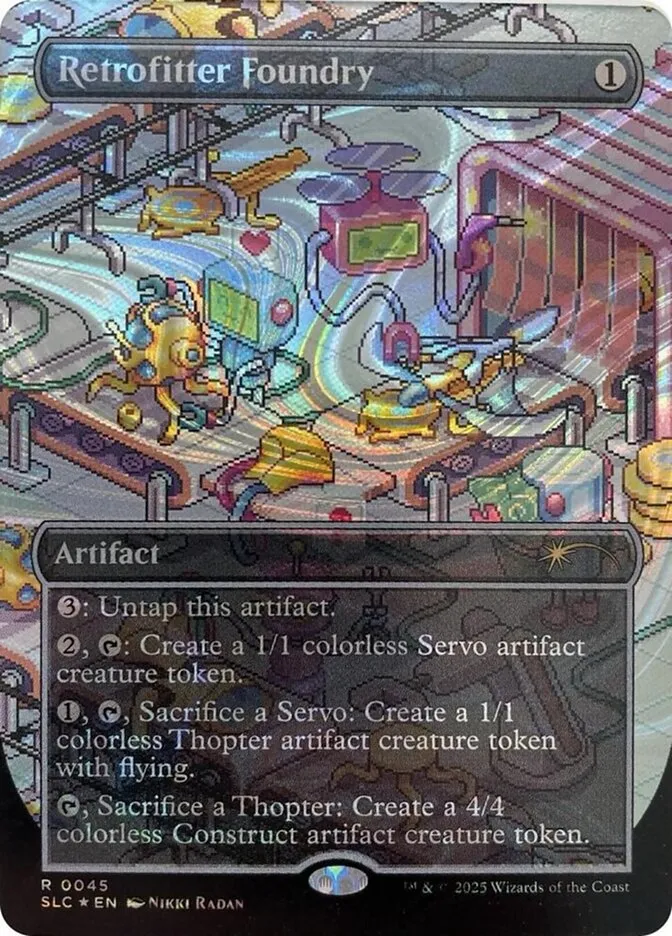 2022 Secret Lair Countdown Retrofitter Foundry rare #45 rare card image