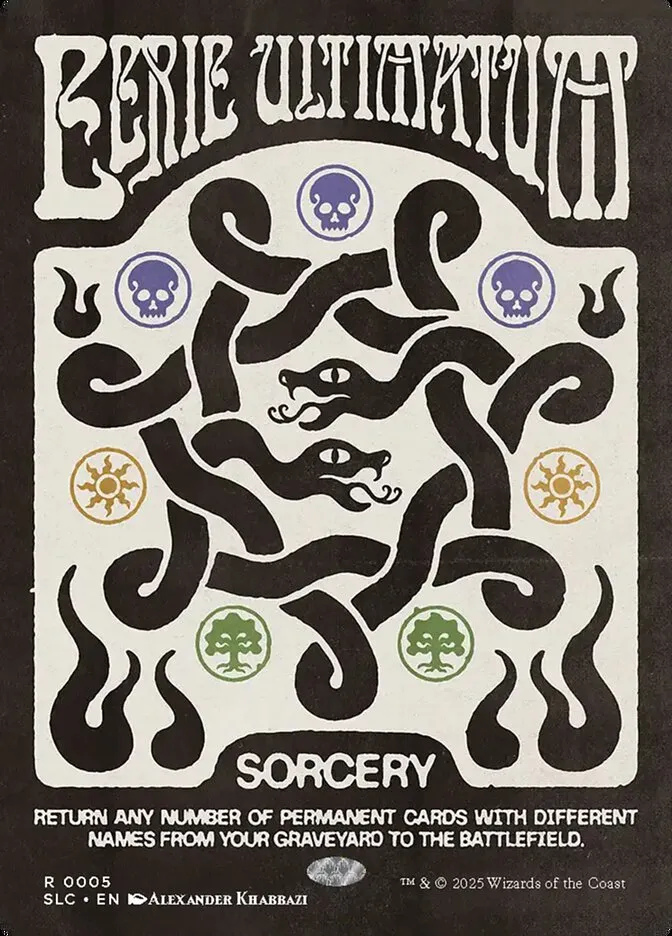 2022 Secret Lair Countdown Eerie Ultimatum rare #5 rare card image