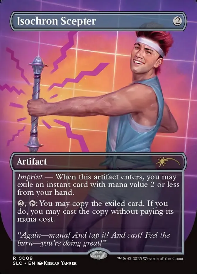 2022 Secret Lair Countdown Isochron Scepter rare #9 rare card image