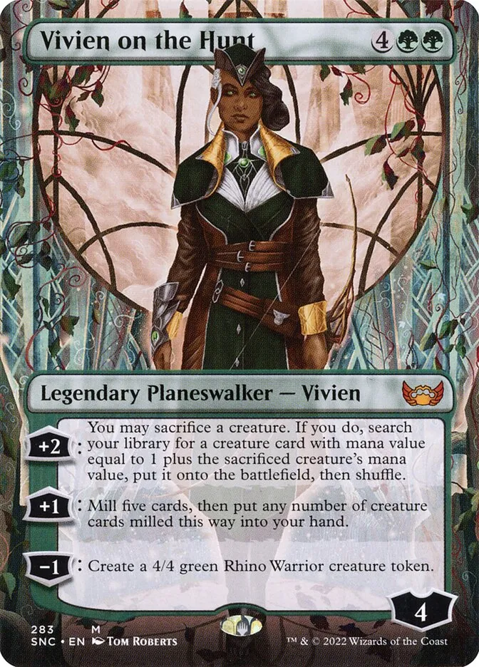 2022 Streets of New Capenna Vivien on the Hunt #283 mythic card image