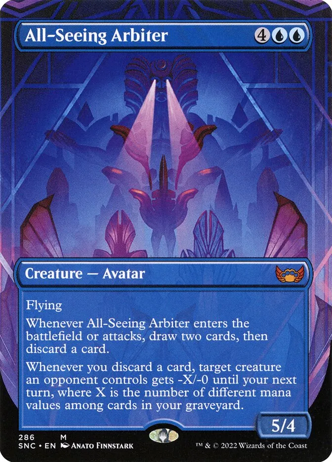 2022 Streets of New Capenna All-Seeing Arbiter #286 mythic card image