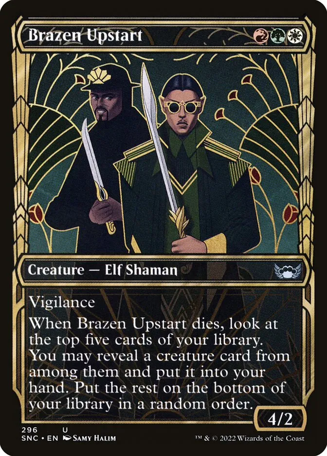 2022 Streets of New Capenna Brazen Upstart #296 uncommon card image