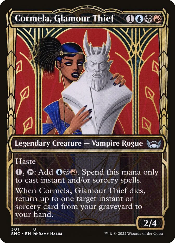 2022 Streets of New Capenna Cormela, Glamour Thief #301 uncommon card image