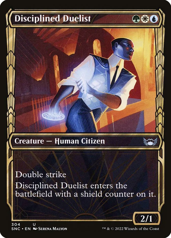 2022 Streets of New Capenna Disciplined Duelist #304 uncommon card image