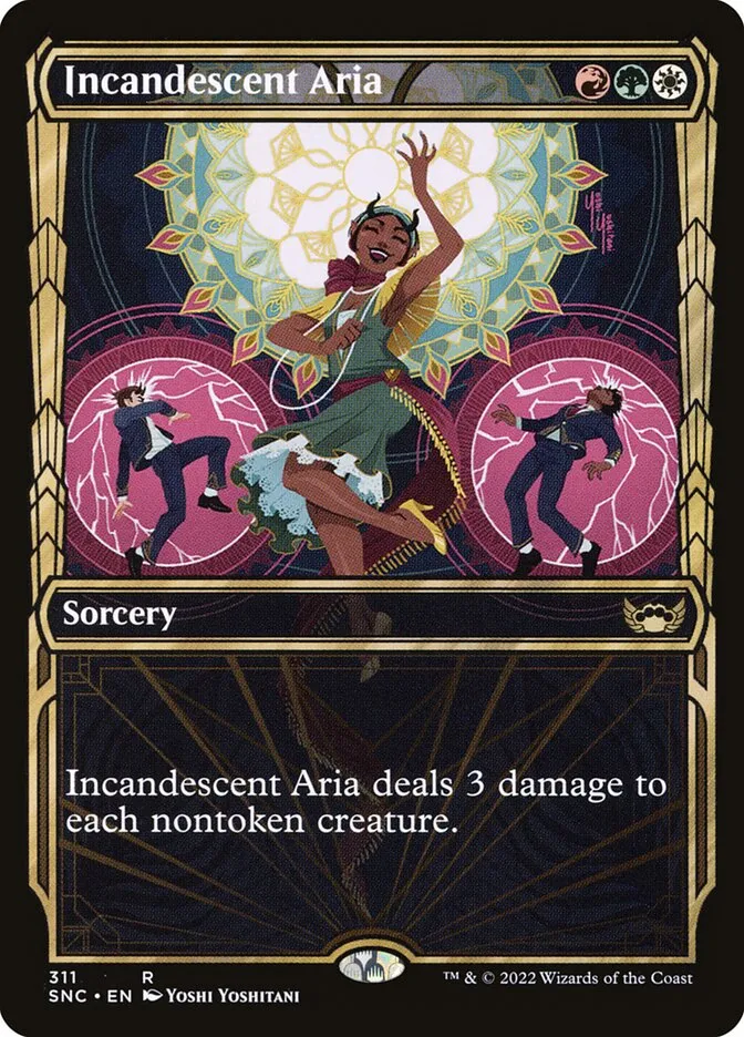 2022 Streets of New Capenna Incandescent Aria #311 rare card image