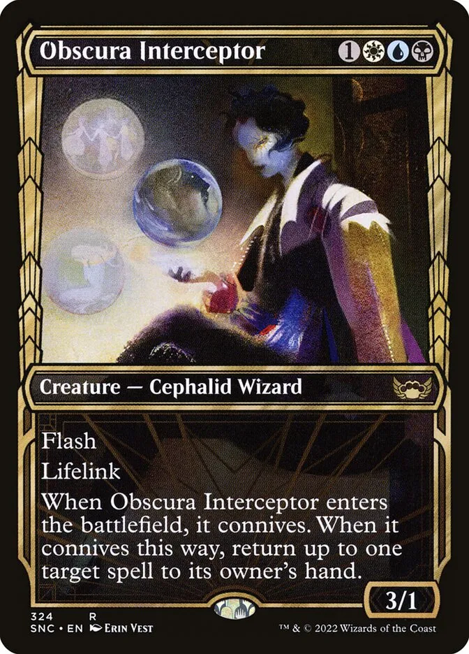 2022 Streets of New Capenna Obscura Interceptor #324 rare card image