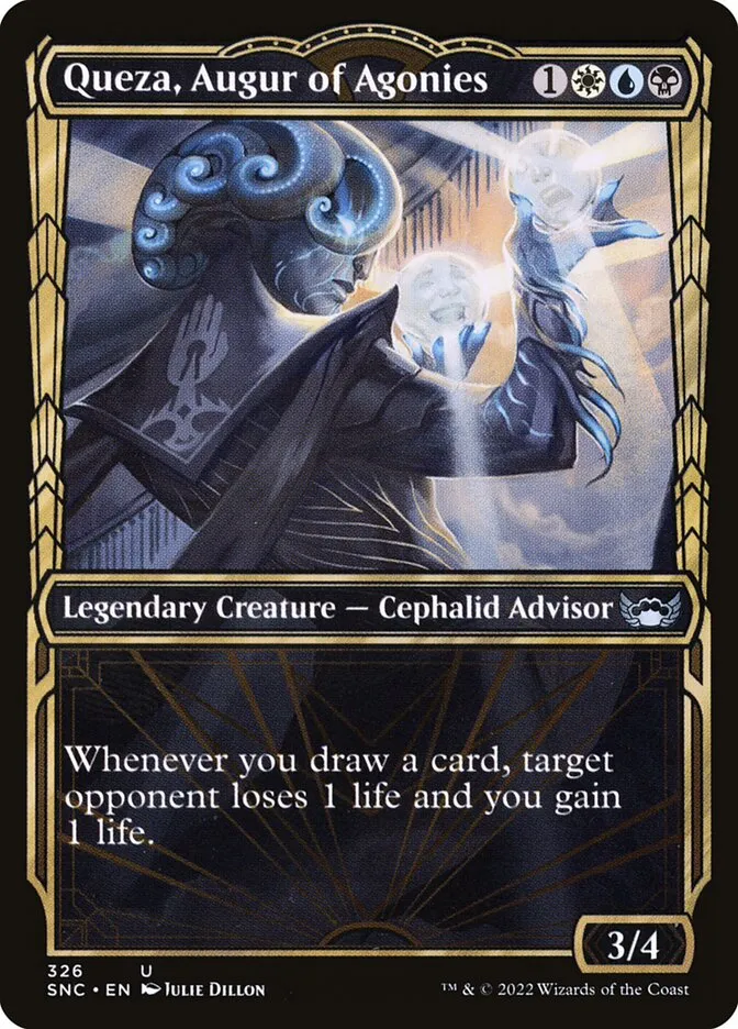 2022 Streets of New Capenna Queza, Augur of Agonies #326 uncommon card image