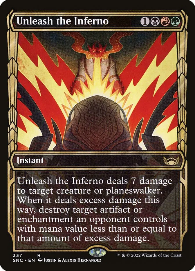 2022 Streets of New Capenna Unleash the Inferno #337 rare card image