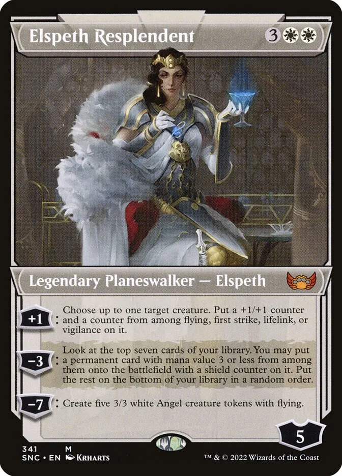 2022 Streets of New Capenna Elspeth Resplendent #341 mythic card image