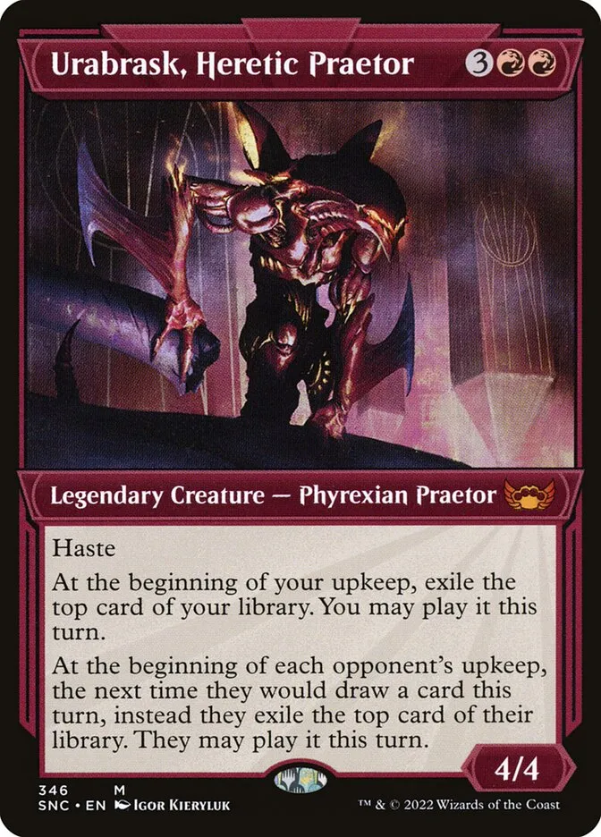 2022 Streets of New Capenna Urabrask, Heretic Praetor #346 mythic card image