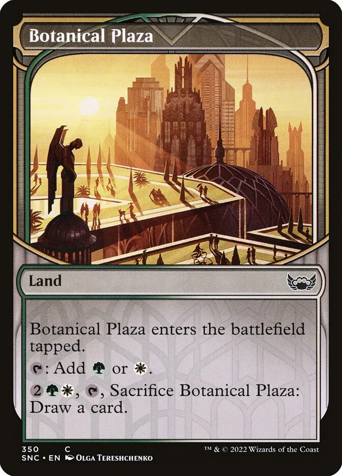2022 Streets of New Capenna Botanical Plaza #350 common card image
