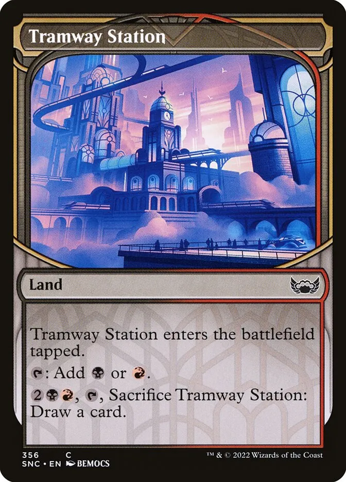 2022 Streets of New Capenna Tramway Station #356 common card image