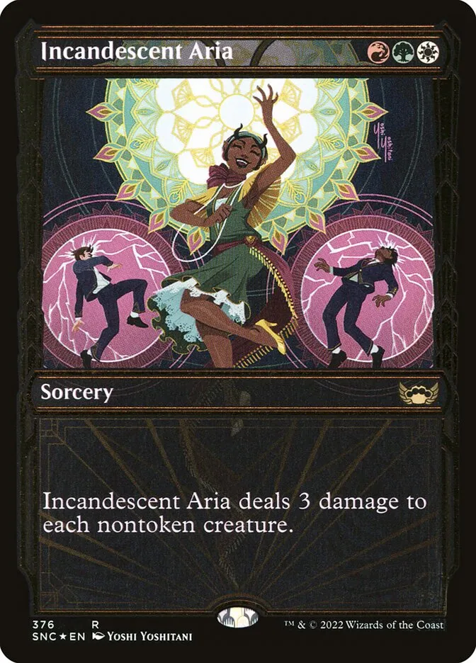 2022 Streets of New Capenna Incandescent Aria #376 rare card image