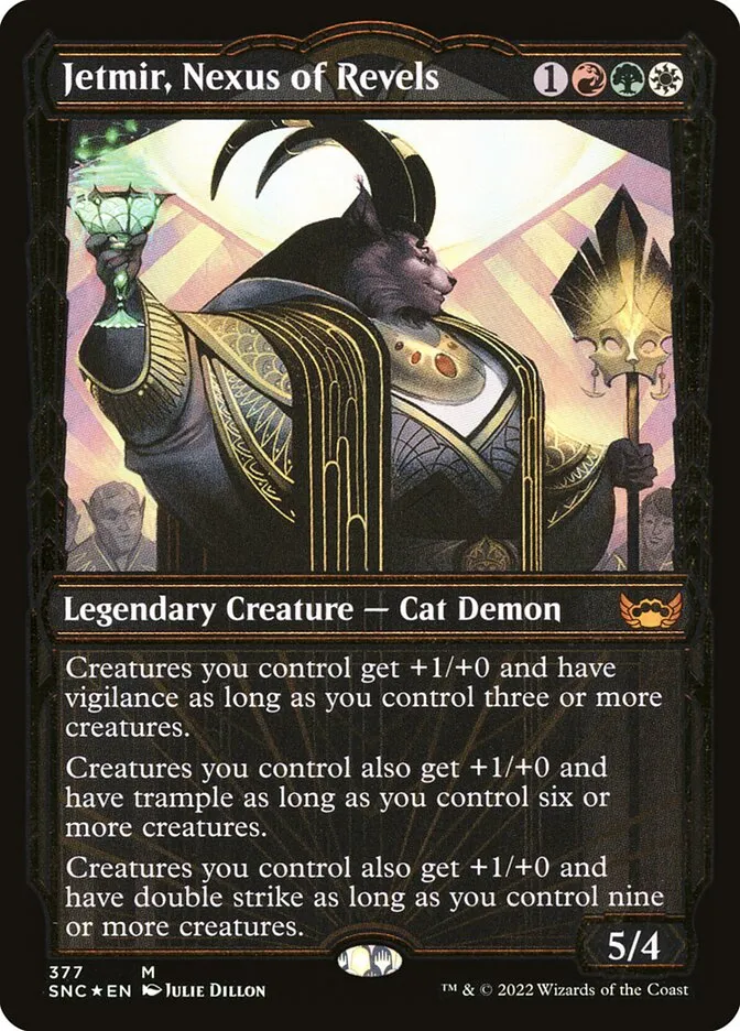 2022 Streets of New Capenna Jetmir, Nexus of Revels #377 mythic card image