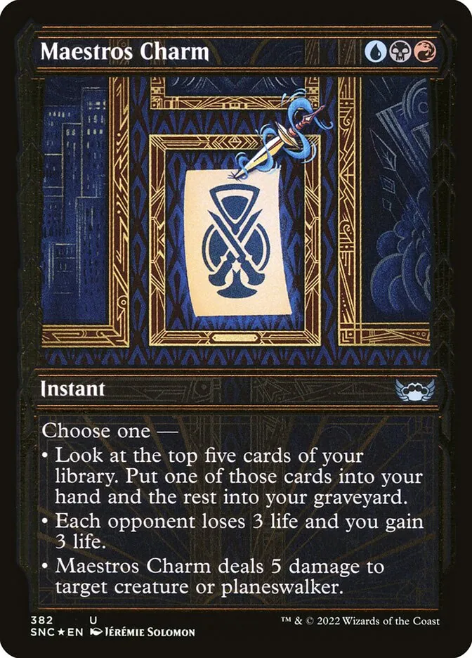 2022 Streets of New Capenna Maestros Charm #382 uncommon card image