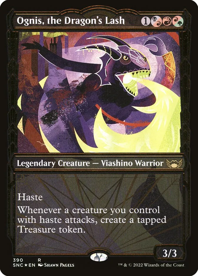 2022 Streets of New Capenna Ognis, the Dragon's Lash #390 rare card image