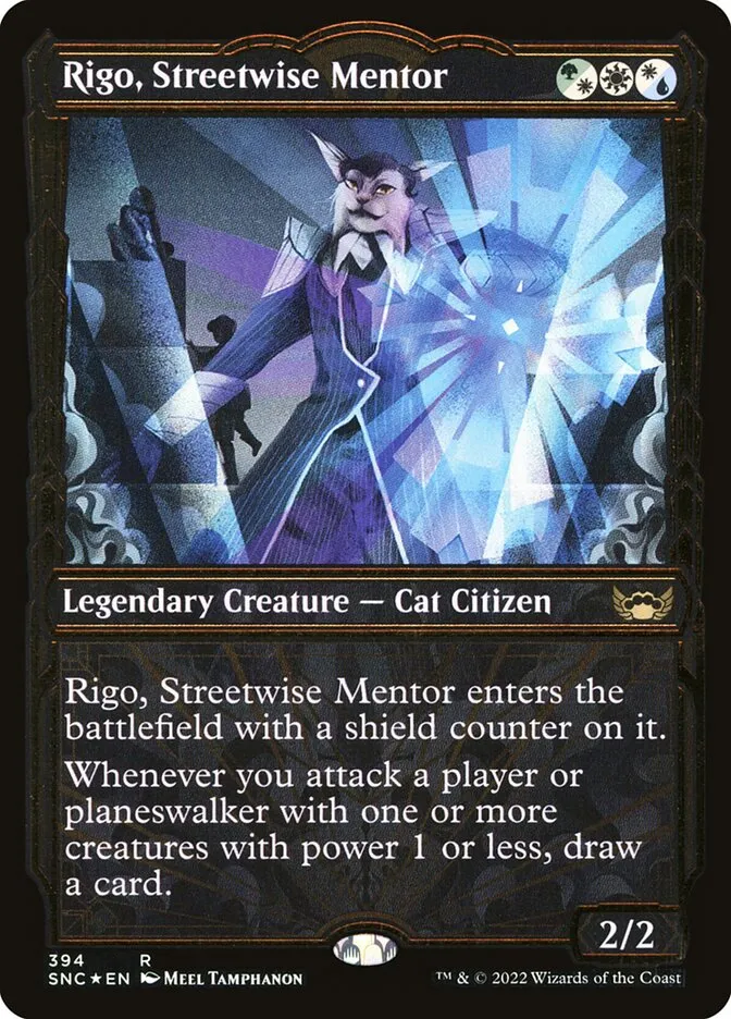 2022 Streets of New Capenna Rigo, Streetwise Mentor #394 rare card image