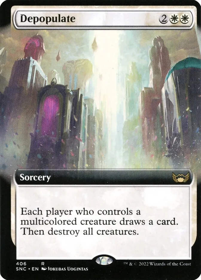 2022 Streets of New Capenna Depopulate #406 rare card image