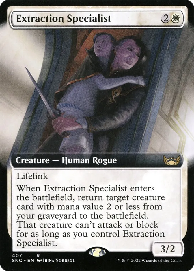 2022 Streets of New Capenna Extraction Specialist #407 rare card image